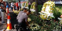 Ini Tanda Simpati Warga ke Brimob Korban Teroris di Spanduk CFD