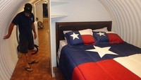 Bunker masih bisa ditambah satu kamar tidur lagi lho. Istimewa/Atlas Survival Shelter/Barcroft. Dailymail.