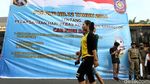 Spanduk Imbauan Pergub Mejeng di CFD