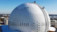 Globen Skyview di Swedia, adalah lift gondola berbentuk bola terbesar di dunia dan membutuhkan dua setengah tahun untuk membangunnya. Istimewa/theworldgeography.com