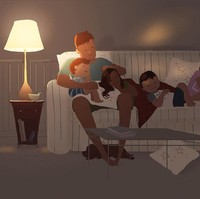 Menghabiskan waktu malam hari dengan berkumpul dan bercengkrama bersama. (Foto: @pascalcampionart)