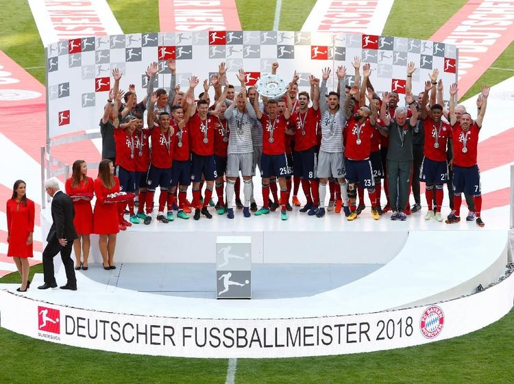 Pesta Juara Bayern di Allianz Arena