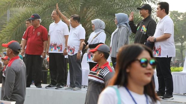 JK Buka Parade 100 Hari Menuju Asian Games 2018 di Monas