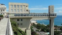 Lacerda Elevator di Brasil, terletak di kota Salvador, Bahia. Salah satu spot wisata utama. Terletak di Cayru Plaza, dan menghubungkan Cidade Baixa (Kota Bawah) dengan Cidade Alta (Kota Atas). Istimewa/theworldgeography.com