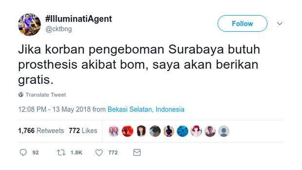 Aksi Lawan Teroris, Nyalakan Lilin Hingga Donor Darah
