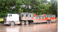 Camel Bus, Kuba, ini merupakan truk yang menarik muatan penumpang. Tapi trailer yang menampung penumpang di belakangnya berbentuk miring, seolah patah. Istimewa/wanderlist.co.uk