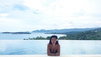 Setelah dari Bali, gadis bernama asli Lin Ryou-Jin ini liburan ke Koh Samui di Thailand. (Instagram/Carina Linn)