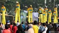 Parade tersebut berjalan lewat rute dari Monas, kemudian mengarah ke arah Sarinah dan berlanjut di titik akhir di Jalan Medan Merdeka Barat sekitar Kementerian Komunikasi dan Informatika Republik Indonesia.