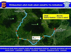 Hindari Jalur Puncak, Ada Pawai Obor Mulai Pukul 19.00 WIB