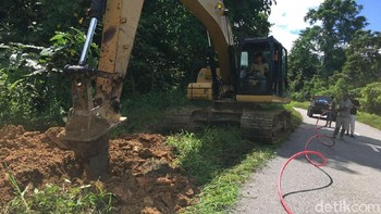 Proyek Palapa Ring paket timur ditargetkan selesai September dan akhir tahun, masyarakat di sekitar bisa merasakannya. Foto: Agus Tri Haryanto/detikINET