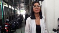 Liza Elly saat ditemui di Pengadilan Negeri Jakarta Selatan pada Senin (14/5) siang. 