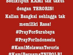 Gambar Pengobar Semangat Lawan Teroris Banjir di Medsos
