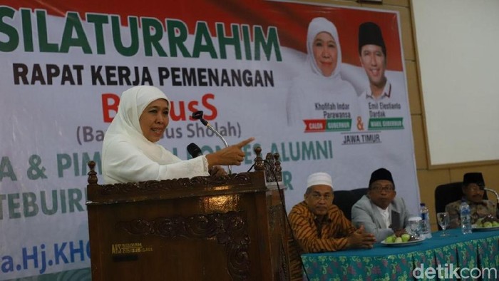 Khofifah Konsolidasi Bersama Ulama dan Relawan Soal Coblosan