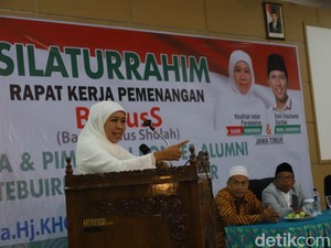 Khofifah Konsolidasi Bersama Ulama dan Relawan Soal Coblosan