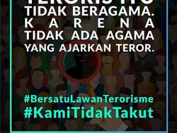 Gambar Pengobar Semangat Lawan Teroris Banjir di Medsos