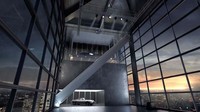 Gedung baru ini akan dibangun di Shenzhen, terdiri dari menara kembar yang dihubungkan oleh jembatan langit yang akan digunakan untuk memamerkan teknologi drone terbaru. Inhabitat/Istimewa.