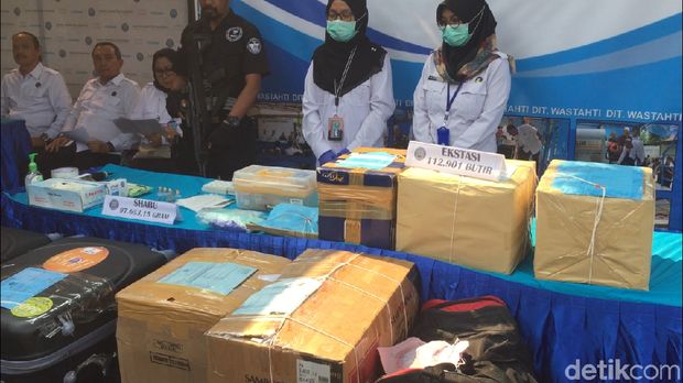 Barang bukti ini berasal dari 7 pengungkapan kasus selama Maret