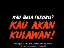 Gambar Pengobar Semangat Lawan Teroris Banjir di Medsos