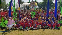 Hadir juga Plt Bupati Subang H. Ating Rusnatim, Raja LAK Galuh Pakuan Rahyang Mandalajati Evi Silviadi, Pengasuh Sanggar Soca Niskala Sunda Novianti Silviadi, serta ratusan kader TM dan budayawan. Foto: dok. Pemkab Subang