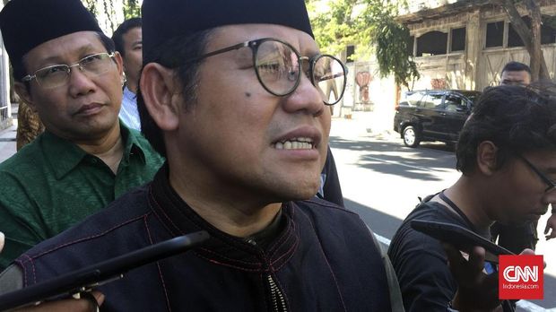    PKB chairman Muhaimin Iskandar aka Cak Imin, in Surabaya, Monday (14/5). 