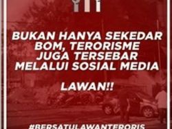 Gambar Pengobar Semangat Lawan Teroris Banjir di Medsos