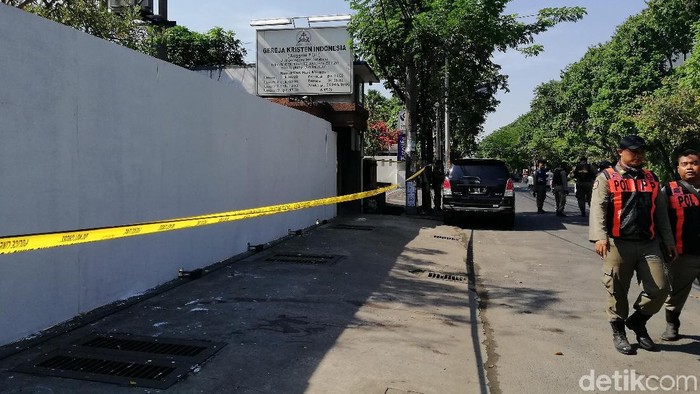 Sehari Pasca Ledakan, GKI Diponegoro Dijaga Ketat