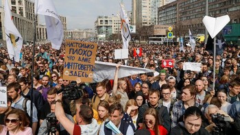 Melalui jejaring sosial yang lebih dikenal sebagai VK tersebut, Durov mengatakan Rusia akan menanggung sejumlah dampak, baik dari sisi pemerintah maupun masyarakatnya, setelah Telegram benar-benar dihapus di negara pecahan Uni Soviet tersebut. (Foto: Reuters/Tatyana Makeyeva)