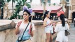 Begini Gaya Keren Naysilla Mirdad Saat Jalan-jalan ke Jepang Sambil Kulineran