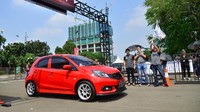 Ajang Honda Fastival dibagi menjadi beberapa zona aktivitas. Zona Racing dirancang untuk para pencinta kecepatan dan mereka yang ingin membuktikan skill dan mengadu performa mobilnya. Istimewa/Honda.