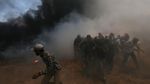 Potret Aksi Warga Palestina Protes Kedubes AS di Yerusalem