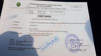 Bukti pendaftaran gugatan kepada Facebook di Pengadilan Negeri Jakarta Selatan