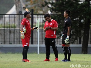 Andritany Masih Absen, Persija Semangati Dua Kiper Lainnya