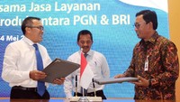 Penandatanganan Memorandum of Understanding (MoU) ini dilakukan sebagai perjanjian untuk pemanfaatan layanan Jasa Keuangan Perbankan; Cash Management antara Bank BRI dan PGN. Foto: dok. BRI