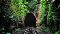 Nama resmi dari terowongan ini adalah Metropolitan Tunnel. Terowongan ini dibangun pada tahun 1880-an sebagai jalur kereta api Helensburgh (explorelicious/Instagram)