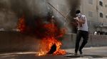 Potret Aksi Warga Palestina Protes Kedubes AS di Yerusalem