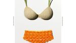 Keren! 9 Pixel Gambar Buah dan Bikini  Ini Terbuat dari Potongan Buah