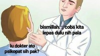 Mungkin begini jadinya kalau berobat sama dokter klenik. (Foto: Instagram)