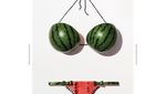 Keren! 9 Pixel Gambar Buah dan Bikini  Ini Terbuat dari Potongan Buah