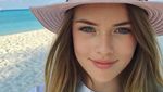 Foto: Si Gadis Cilik Tercantik Sedunia Itu Suka ke Pantai