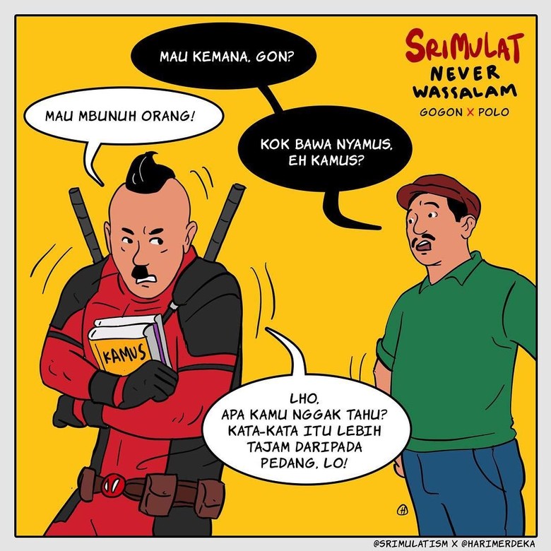 Meninggal Dunia Gogon Dibuatkan Komik oleh Komikus Hari Prast