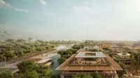 Perusahaan arsitektur asal Inggris yang terkenal memenangkan kompetisi internasional tersebut merancang kota seluas 83 mil persegi serta bangunan administratif utama. Inhabitat/Istimewa.