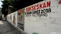 Selain untuk mempercantik kawasan Jati Padang, mural tersebut sekaligus untuk mensosialisasikan perhelatan Asian Games 2018.