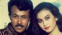 Penampilan Gogon dan Diana Pungky di masa lalu di mana belum ada jambul khasnya. (Dok. Instagram/srimulat_gogon)