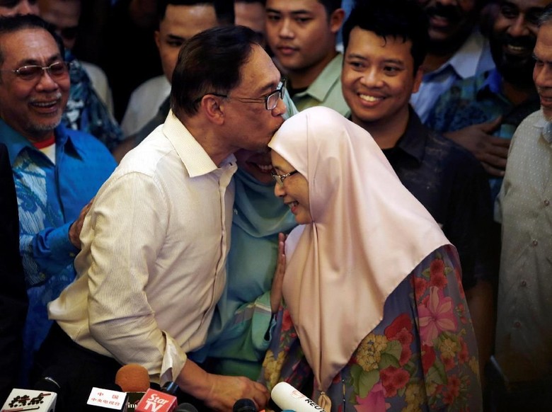 Suaminya Bebas, Istri Anwar Ibrahim: Saya Sangat Bersyukur Suaminya Bebas, Istri Anwar Ibrahim: Saya Sangat Bersyukur