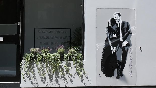 Kemeriahan Jalanan Inggris Jelang Pernikahan Harry-Meghan Markle