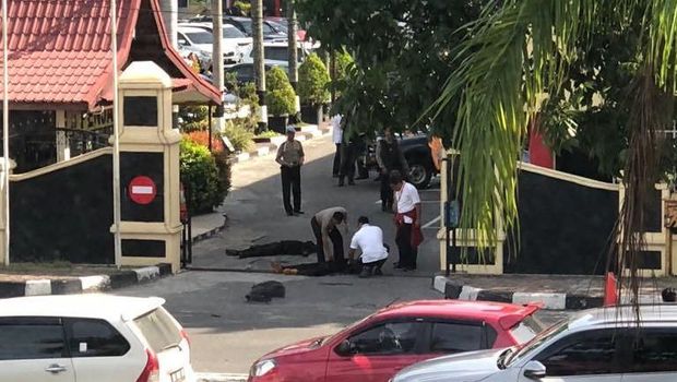Polda Riau Diserang Terduga Teroris, Jalan Sudirman Ditutup