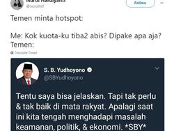 Deretan Pertanyaan Kocak Netizen Minta #SBYJelaskan