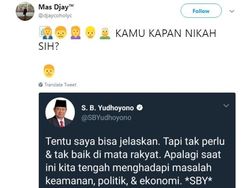 Deretan Pertanyaan Kocak Netizen Minta #SBYJelaskan
