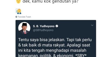 Kalau kamu ditanya gendutan, jawabnya seperti ini saja. (Foto: Twitter)