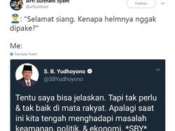 Deretan Pertanyaan Kocak Netizen Minta #SBYJelaskan